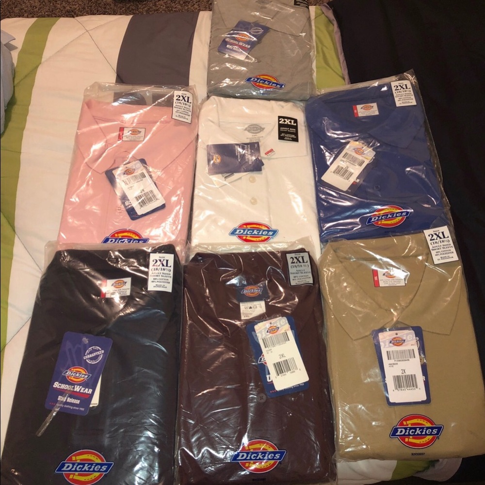 Lot of Dickies Polo Short Sleeve Shirts